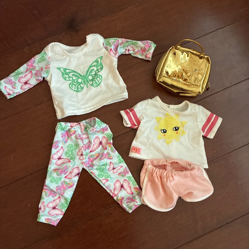 18” doll clothes and accessories lot - 5pc total